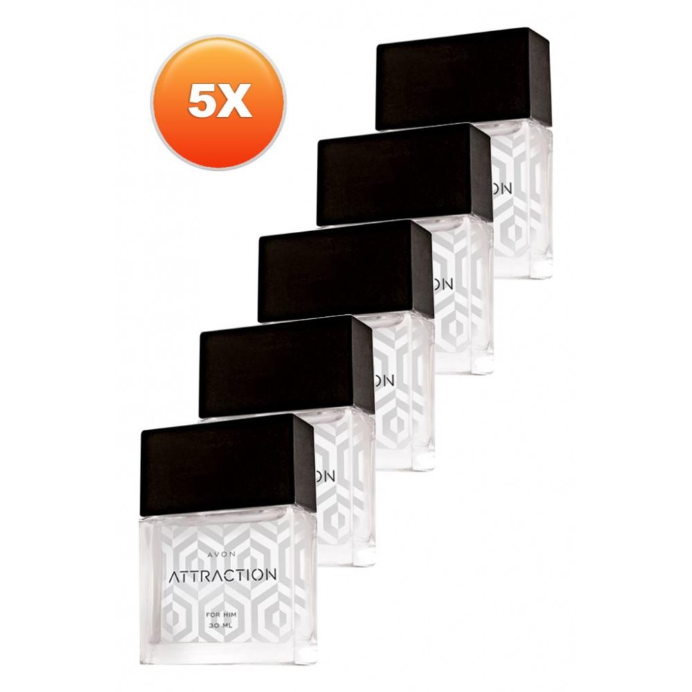 Avon Attraction Erkek Parfüm Edt 30 Ml. Beşli Set Avon Attraction Erkek Parfüm Edt 30 Ml. Beşli Set