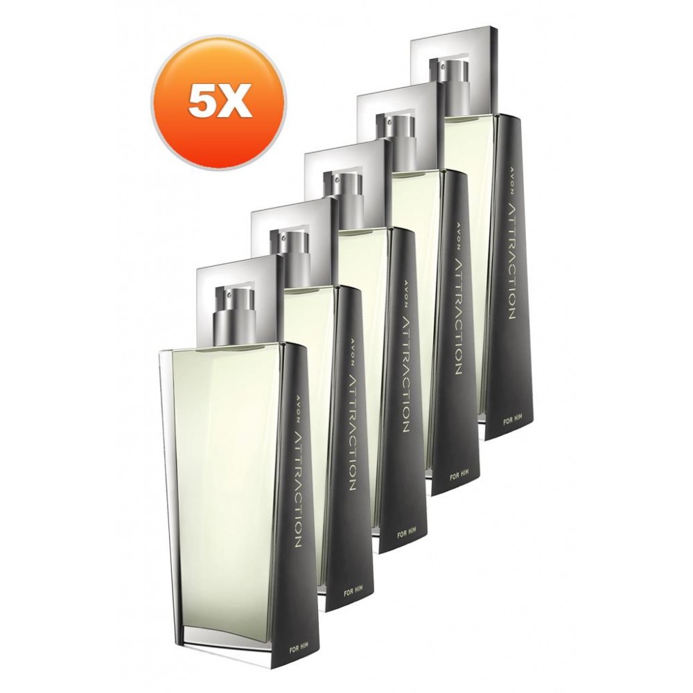 Avon Attraction Erkek Parfüm Edt 75 Ml. Beşli Set Avon Attraction Erkek Parfüm Edt 75 Ml. Beşli Set