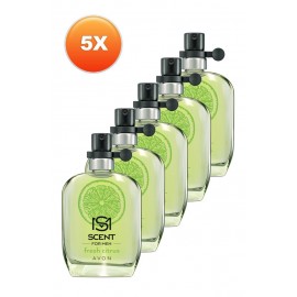 Avon Scent Fresh Citrus Erkek Parfüm Edt 30 Ml. Beşli Set