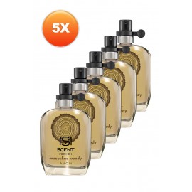 Avon Scent Masculine Woody Erkek Parfüm Edt 30 Ml. Beşli Set