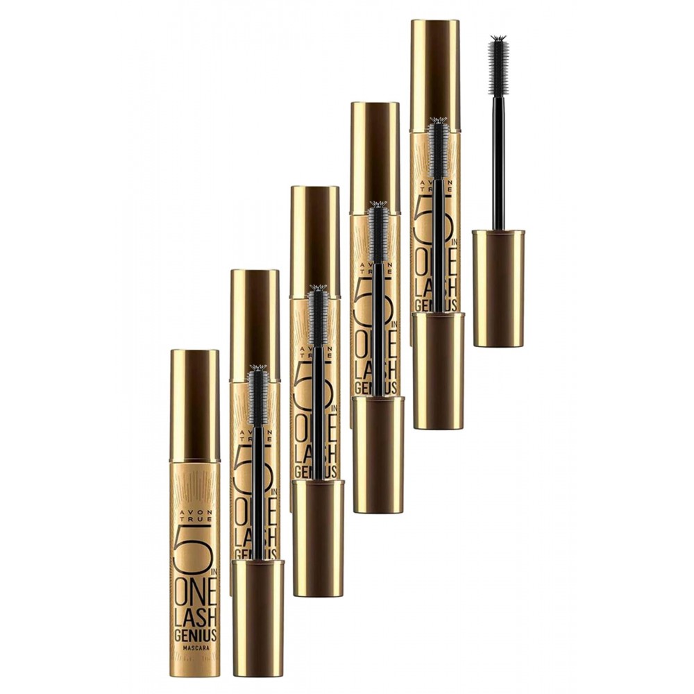 Avon True Lash Genius Maskara 10 Ml. Black Beşli Set Avon True Lash Genius Maskara 10 Ml. Black Beşli Set